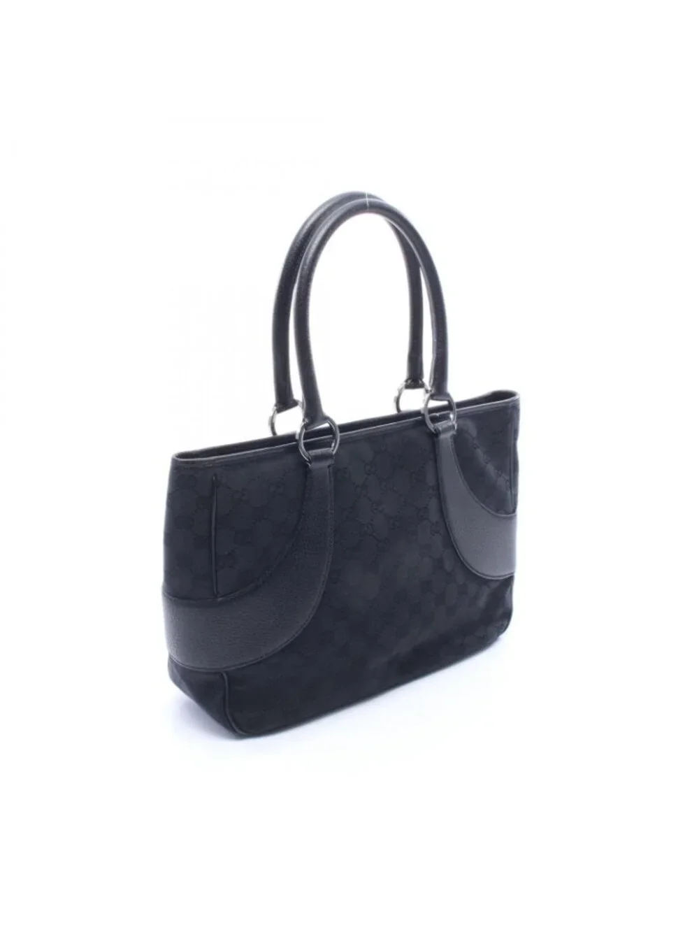 Gucci Handbag GG Canvas Black Tote - Picture 2 of 11